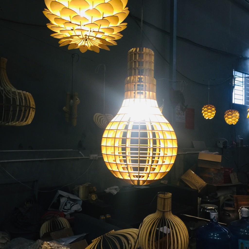 Đèn Gỗ DIY 121 trang trí thả trần siêu đẹp