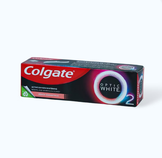 Kem Đánh Răng Colgate Optic White O2 Peach Osmanthus (tuýp 85g)