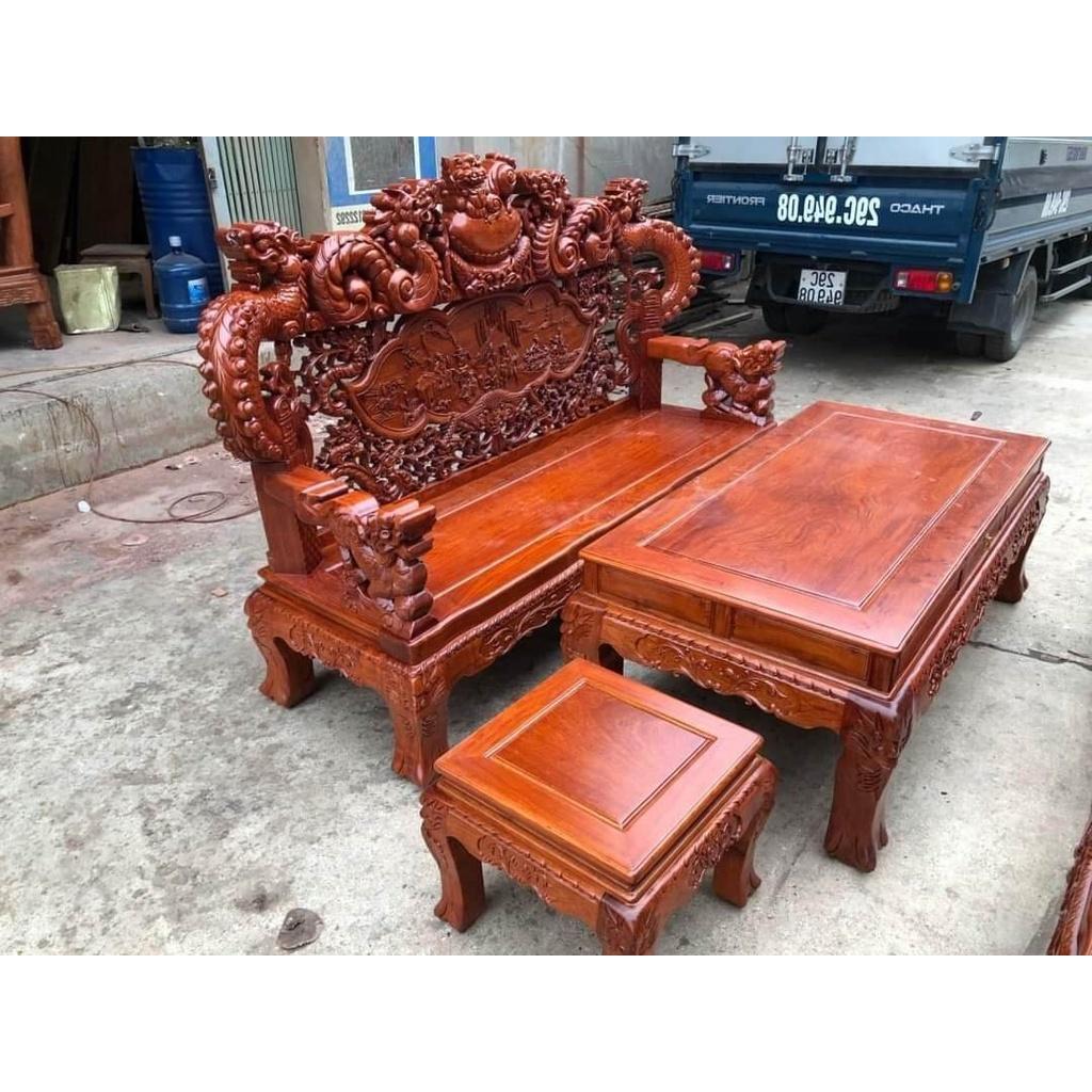 Bộ bàn ghế gỗ hương đá - Đồ Gỗ Bình Long