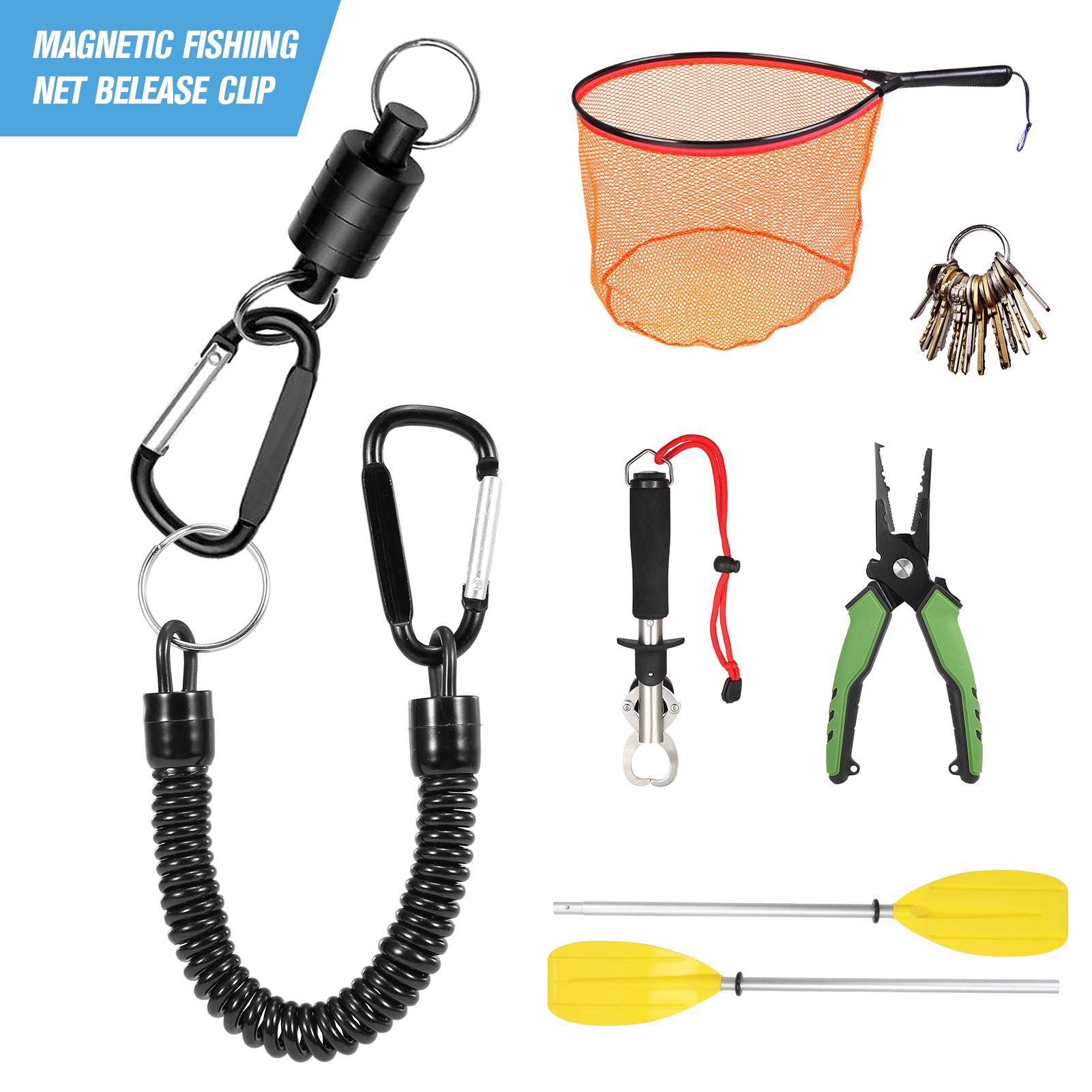 Fly Fishing Magnetic Net Release Holder Fishing Lanyard Magnetic Keeper Magnet Clip Landing Net Connector