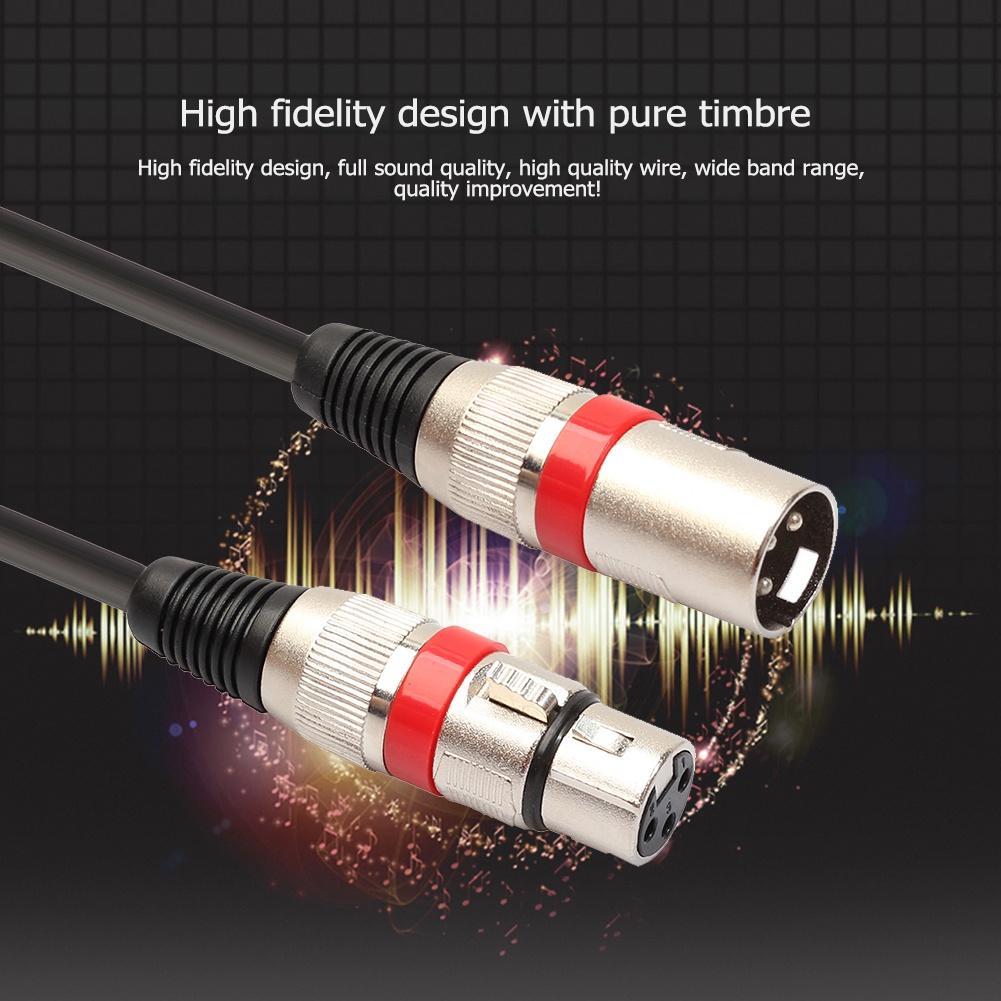 Set 10 Dây Cáp DJ 5.9ft 3 Pin DMX Bền Bỉ Dành Cho Bộ Khuếch Đại Âm Thanh / Tai Nghe