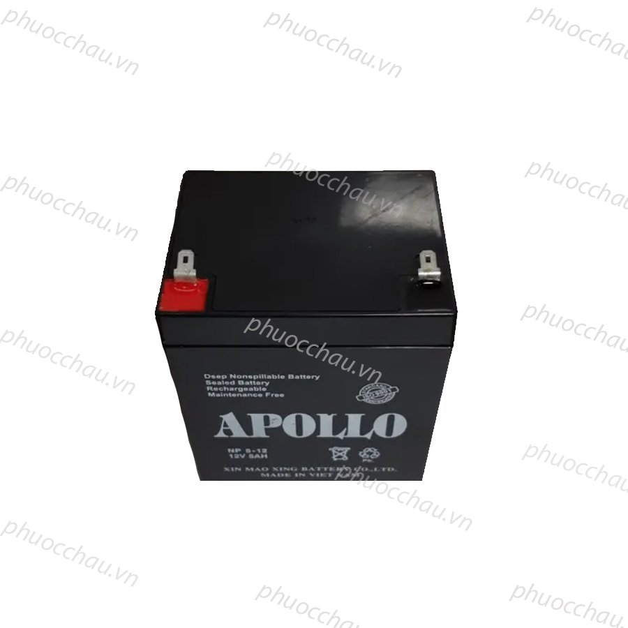 Ắc Quy Apollo NP5-12 12V-5AH, dùng cho xe điện trẻ em, UPS, loa kéo, hệ thống báo cháy...