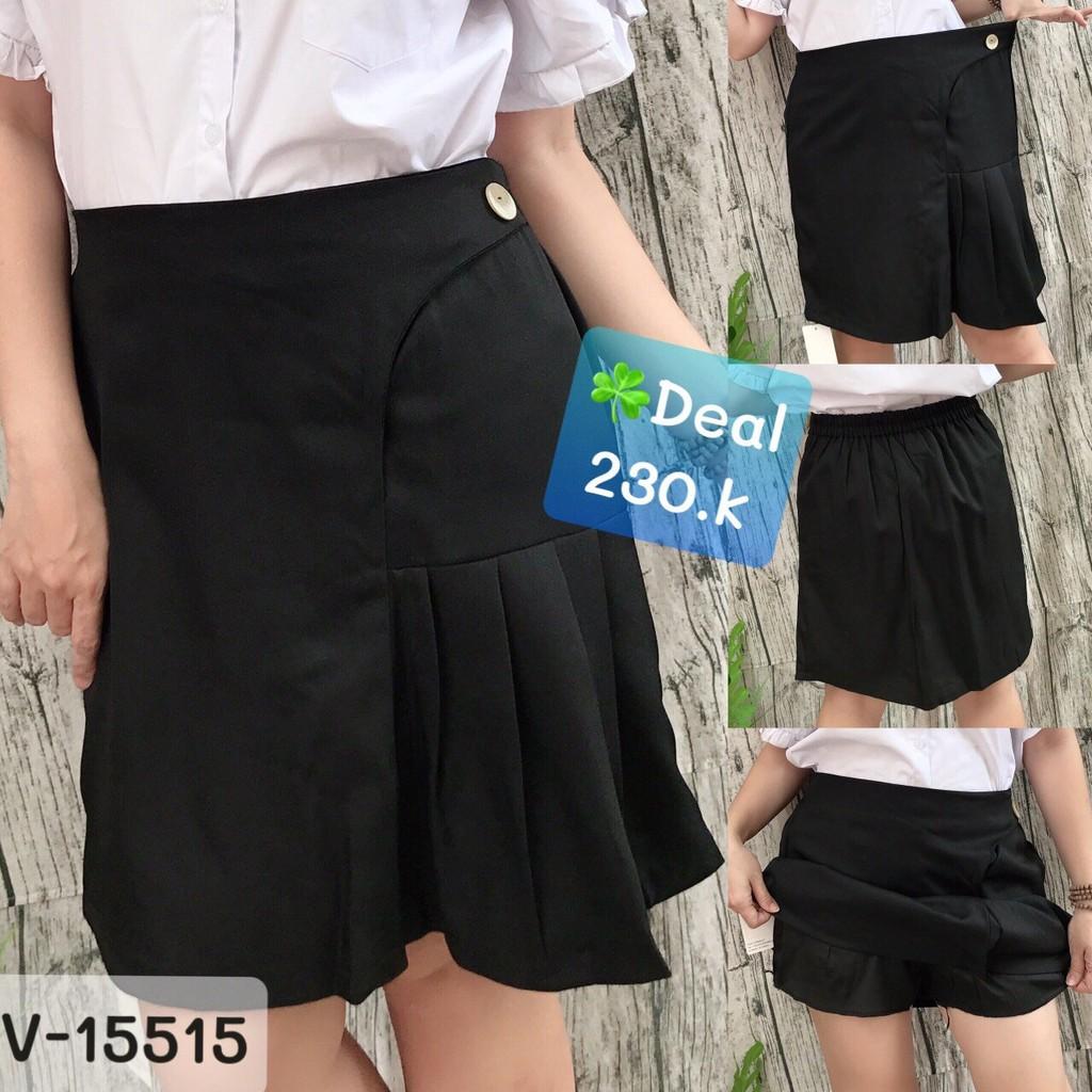 15515 Váy BIG SIZE Xếp li 1 bên QV.QC