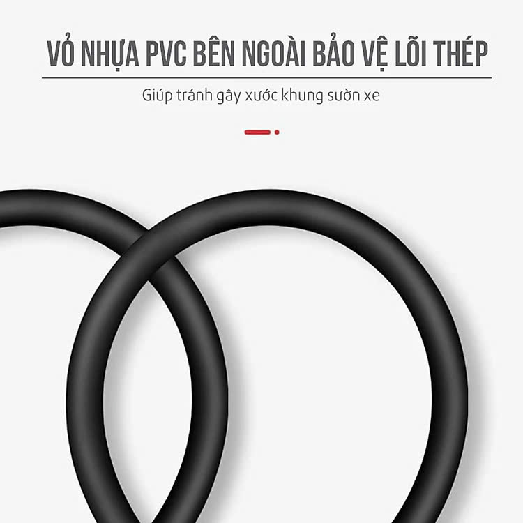 Khoá đa năng xe đạp xe máy 4 số chống trộm Khóa Số Xe Đạp 4 Số Mật Mã Vỏ PVC Bọc Lõi Thép (dạng tròn cứng) (mật khẩu mặc định 0000)