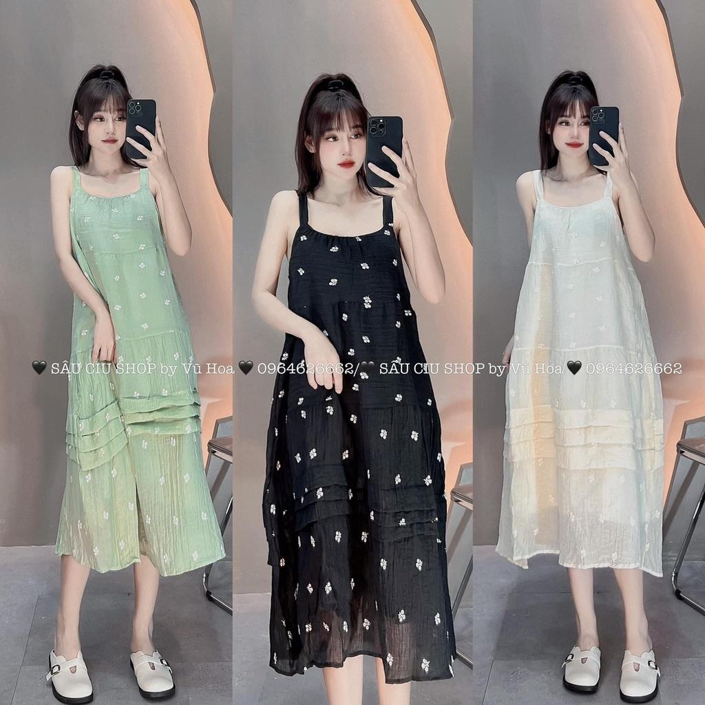 VÁY ĐI CHƠI, VÁY SUÔNG TƠ 2S DÁNG DÀI 2 LỚP CỰC HOT HIT