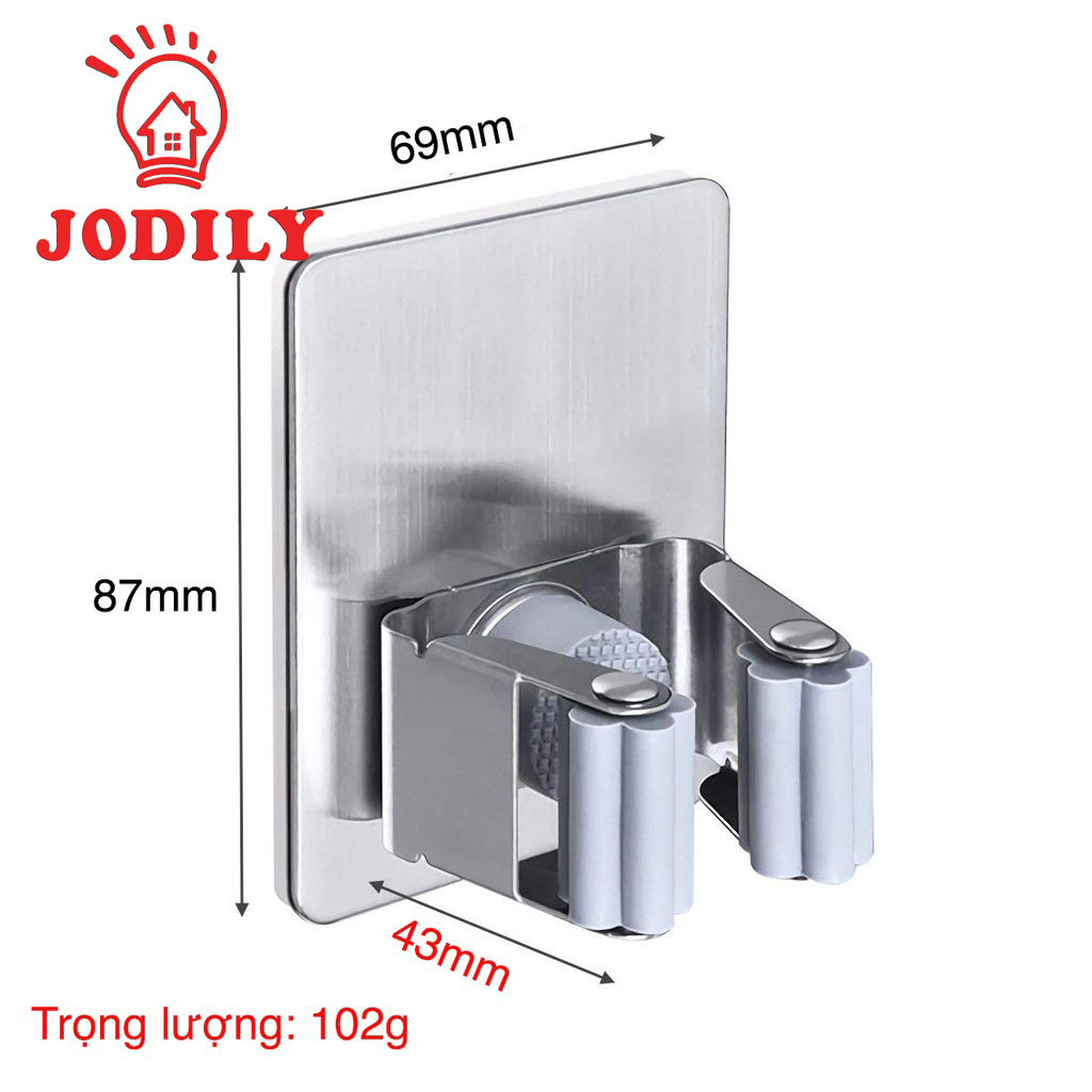 TREO CHỔI TREO CÂY LAU NHÀ TREO Ô DÙ VÒI HOA SEN VÒI NƯỚC JODILY DÁN TƯỜNG INOX 304