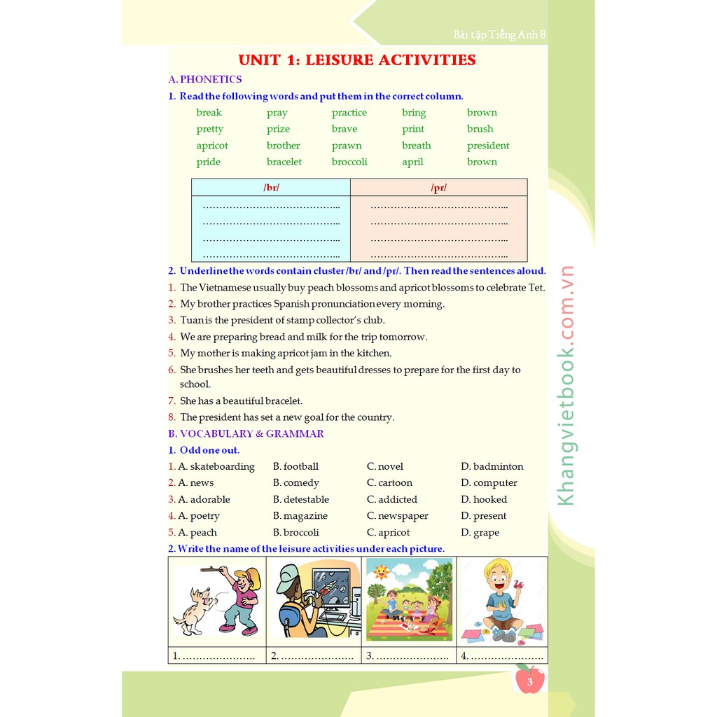 Sách - Bài Tập Tiếng Anh 8