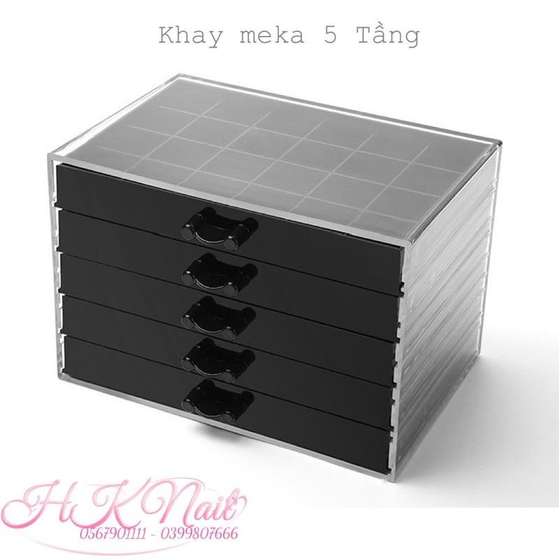 Khay meka 3 tầng, 5 tầng, khay đựng Phụ kiện nail, charm