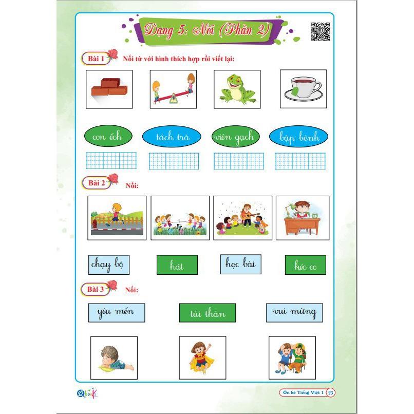 Ôn Tập Hè Tiếng Viết 1 - Dành cho học sinh lớp 2 lên 3