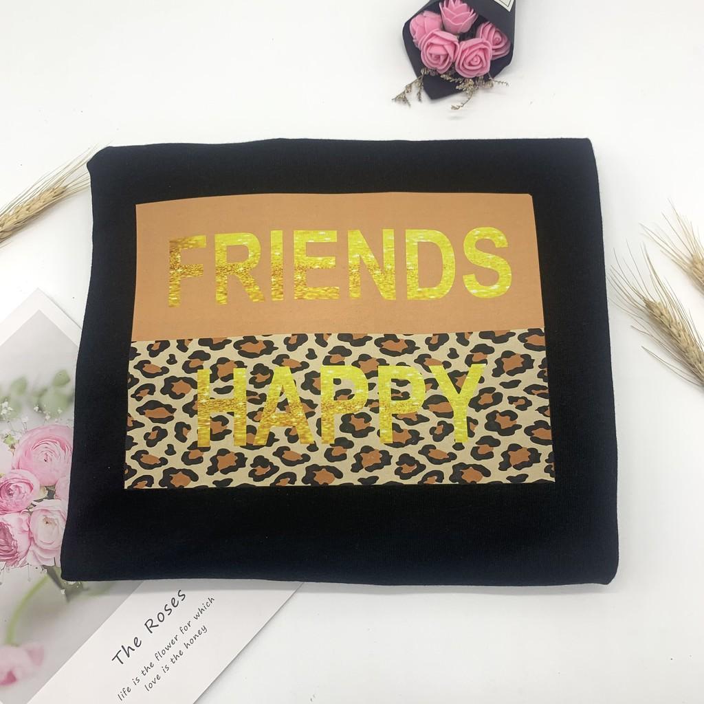 Áo thun Friends Happy rộng tay lỡ A37