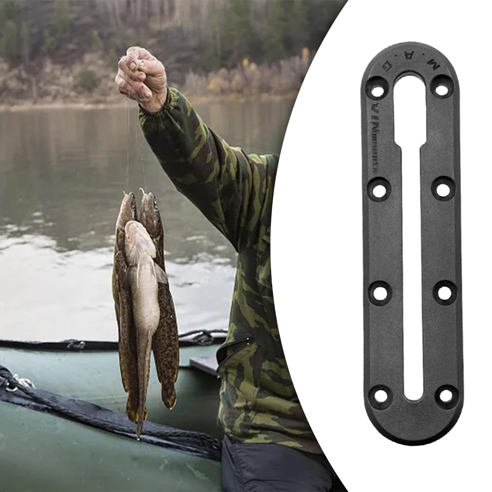 Kayak Slide Track Rails Bracket, DIY Accessories Fishing Rod Rack Holder Mounting Base Tackle Canoe Inflatable Marine Boat Part Marine Hardware