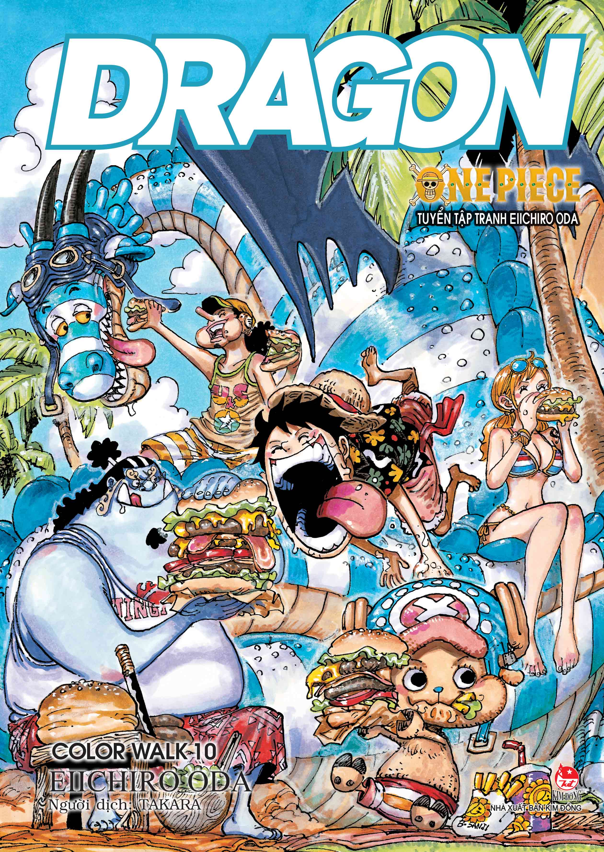 One Piece Color Walk DRAGON - Tuyển Tập Tranh Eiichiro Oda Tập 10 [Tặng Kèm Postcard Và Poster Đính Kèm Theo Sách]