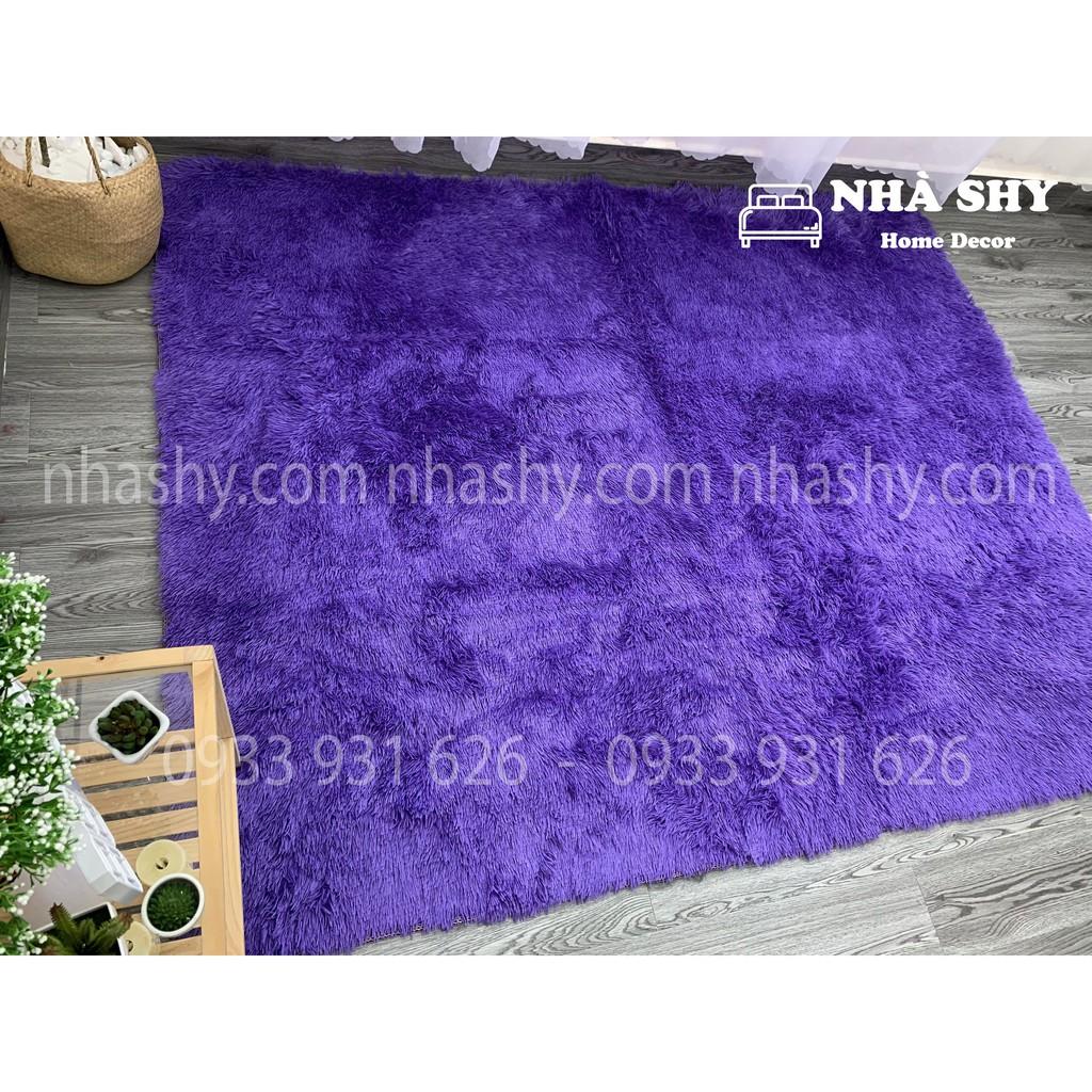 Thảm Lông Trải Sàn Màu Tím - Size 2mx1m6