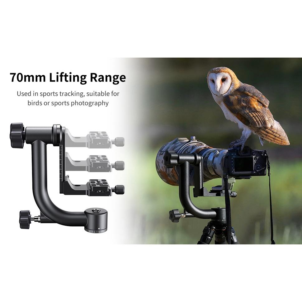 Đầu Gimbal Heads K&amp;F Concept Aluminum Alloy 360 Degree Panoramic