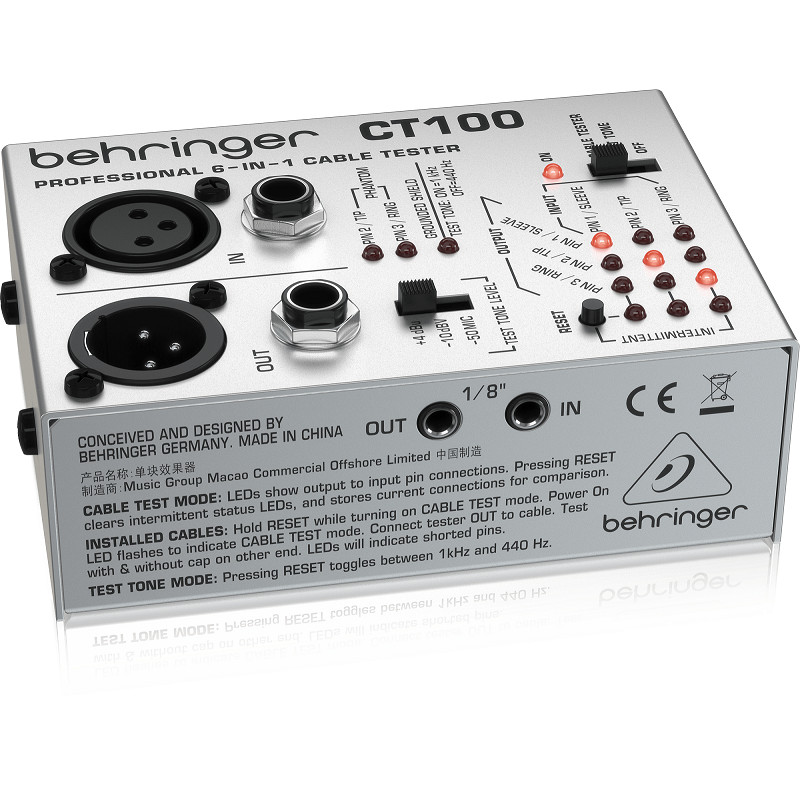 Thiết bị Kiểm tra cáp Cable Testers BEHRINGER CT100 - Hàng chính hãng