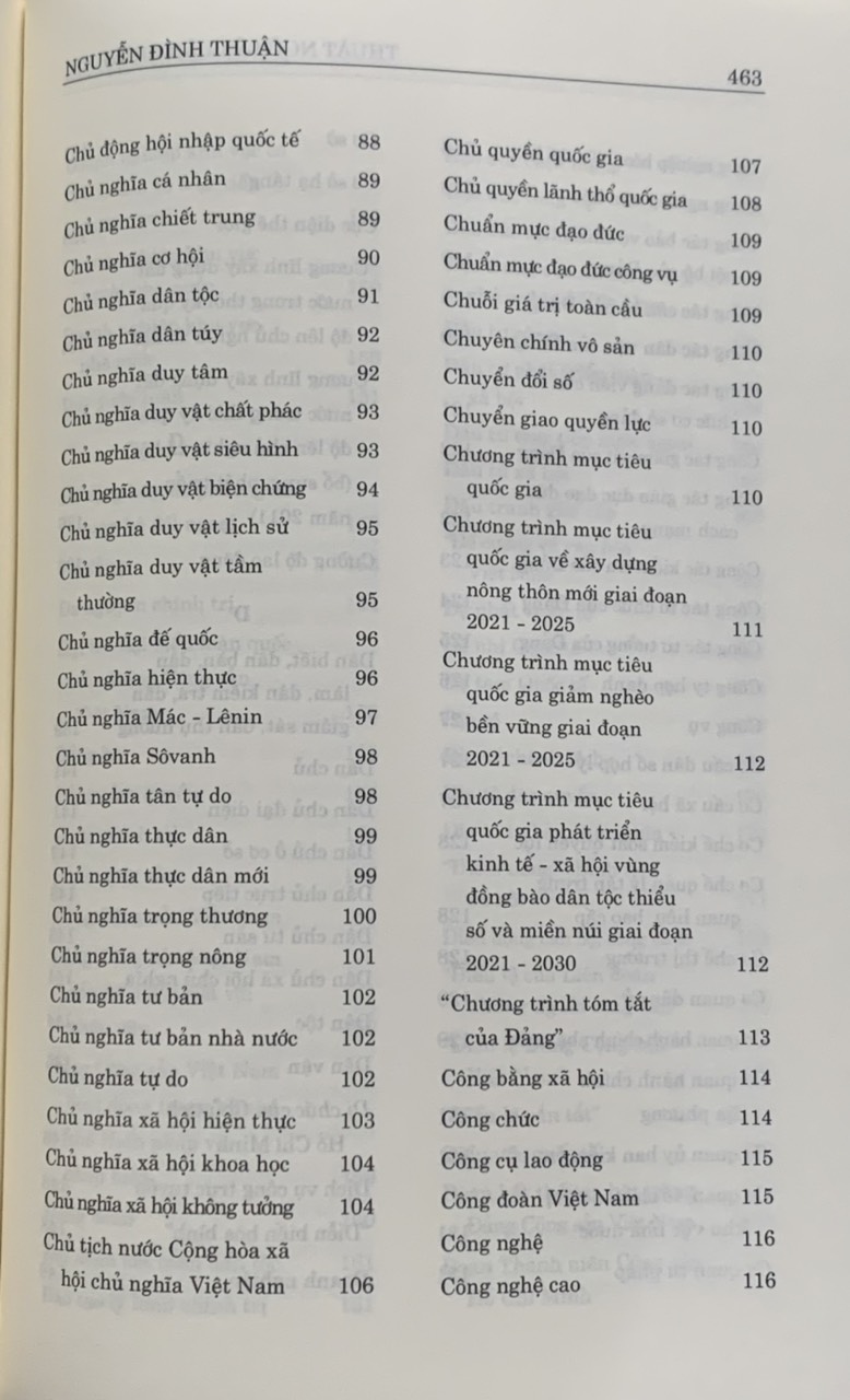 Sách - Thuật ngữ lý luận chính trị