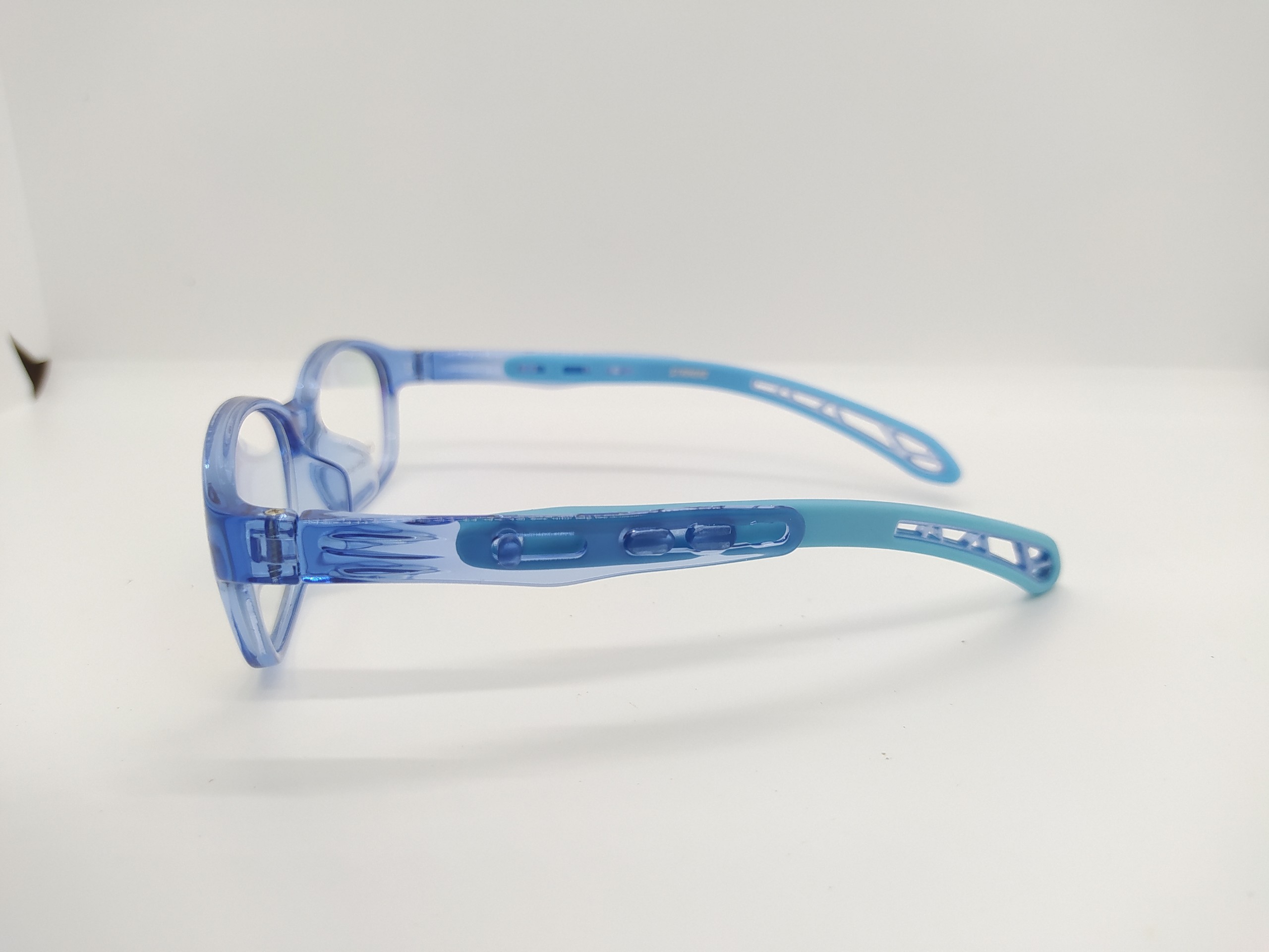 Gọng Kính Trẻ Em Nhựa Silica-Gel CX65003-C9-1-Xanh