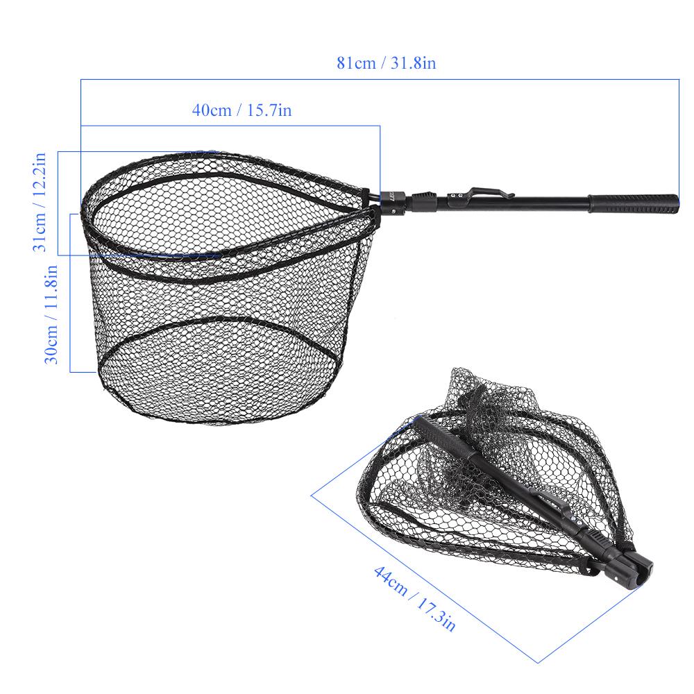 Lưới Đánh Cá Lưới Nylon, Hợp Kim Nhôm Gấp Được