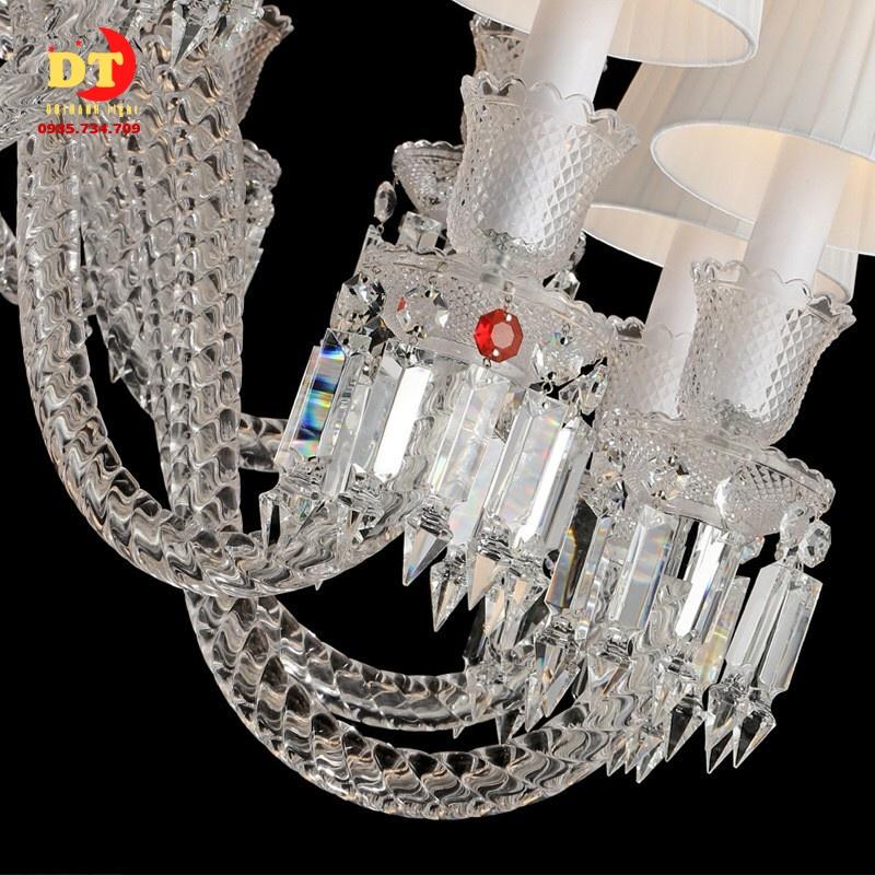 Đèn chùm phale trắng 18 tay phòng khách phong cách cổ điển cao cấp DQM
