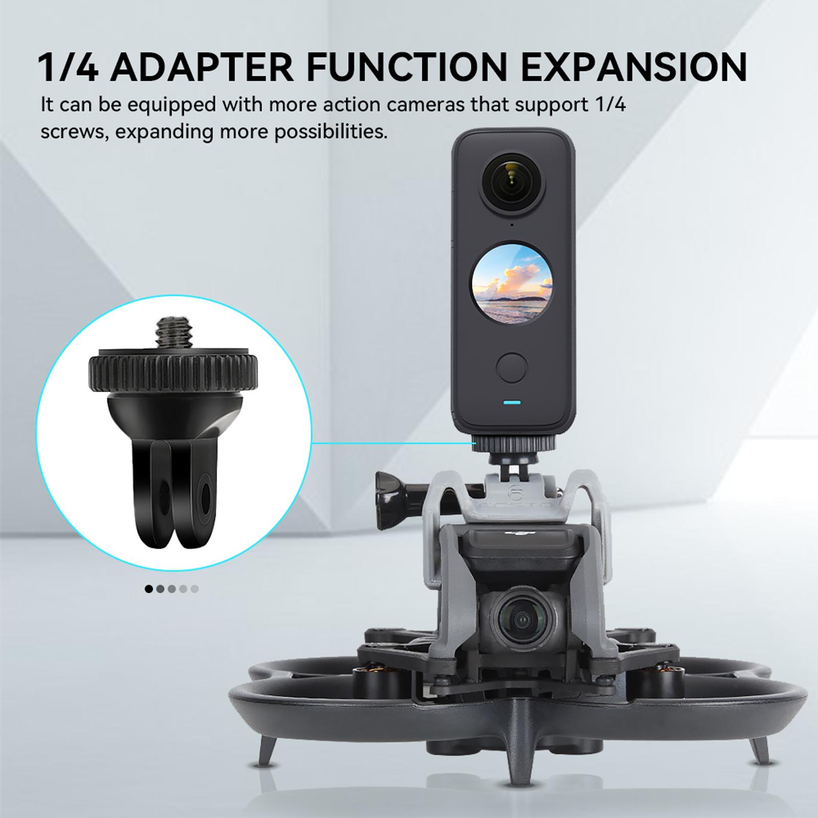 Giá đỡ cho Giá đỡ mở rộng Insta 360 X3 cho máy ảnh DJI Avata /GoPro 11/Insta360/DJI Action 2 Màu sắc: siliconecover blk