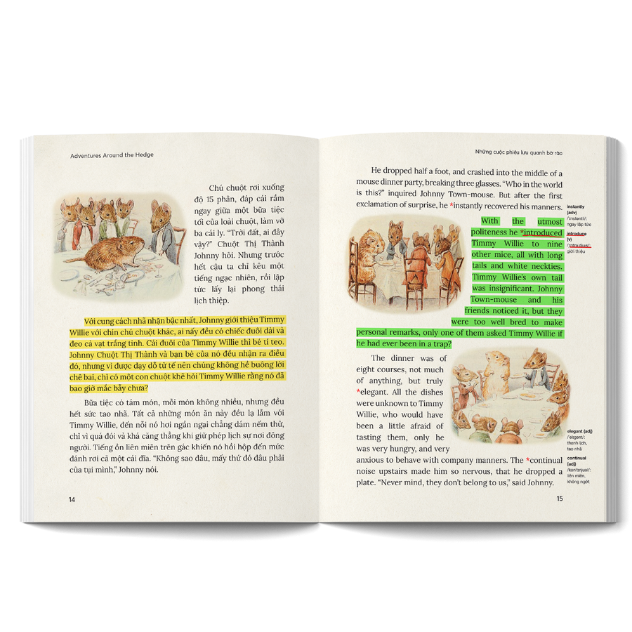 Sách - Thế Giới Của Thỏ Peter - The World of Peter Rabbit - Những Bạn Nhỏ Nghịch Ngợm - Naughty Little Friends - Song Ngữ