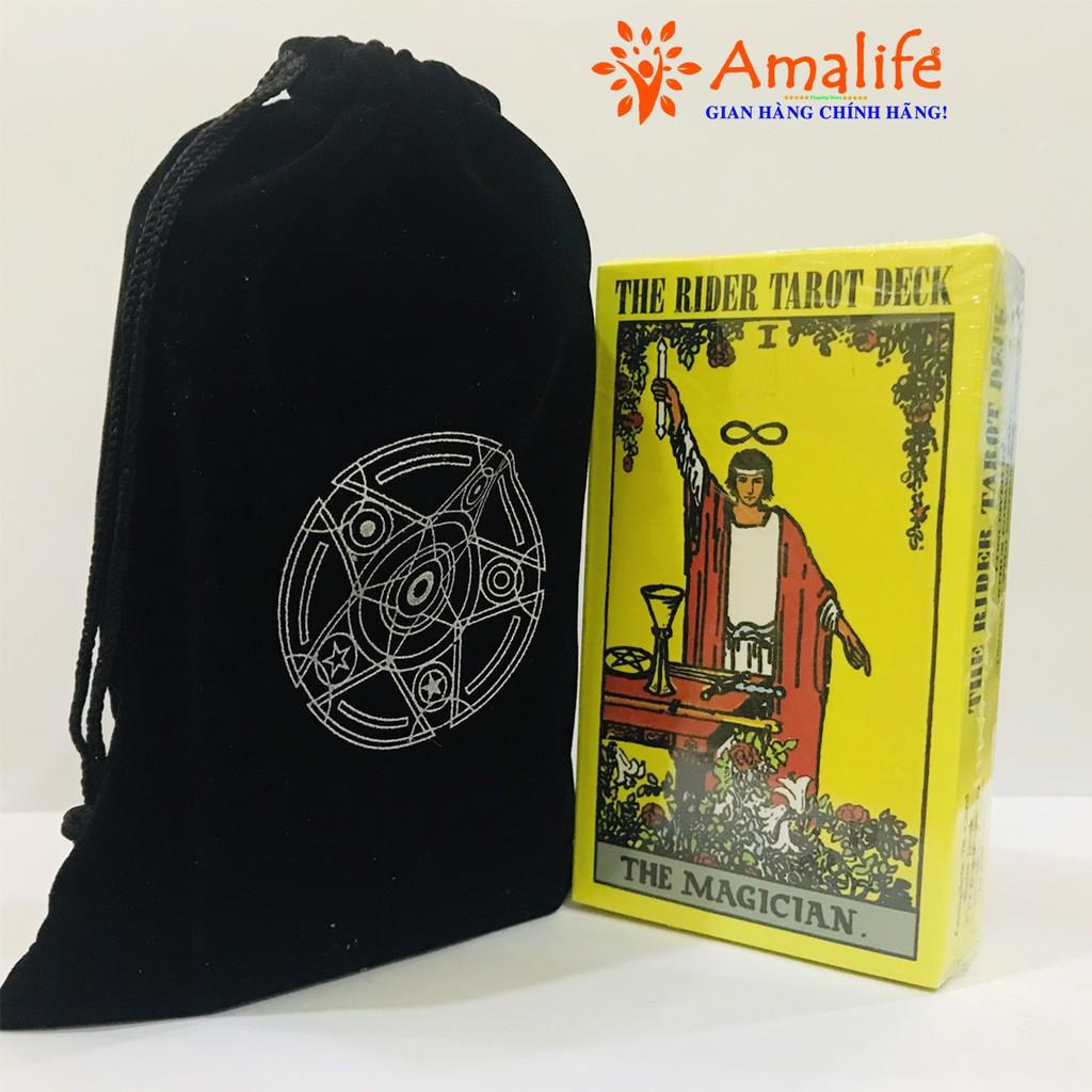 Bộ Bài Bói Tarot 78 Lá Cỡ Chuẩn 7x12cm The Rider Waite Deck Chính Hãng Amalife – Tặng Túi Đựng Bài Bằng Vải Nhung