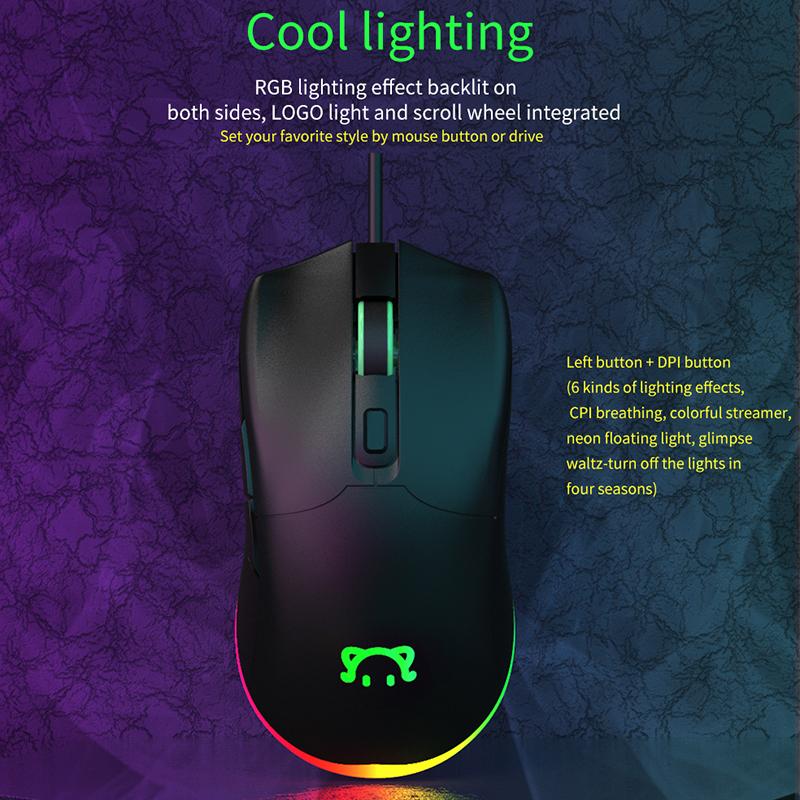 Bàn Phím Ajazz STM120 USB Chuột Chơi Game Có Dây RGB Backlit Công Thái Chuột 6 DPI Có Thể Điều Chỉnh Máy Tính Dành Cho Máy Tính Xách Tay Máy Tính Xách Tay Game