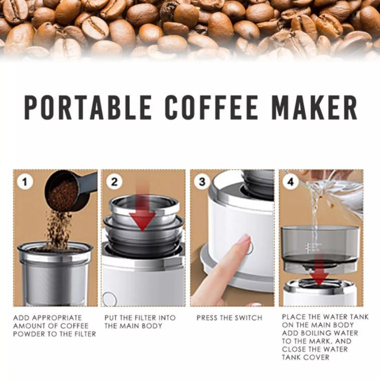 Máy pha cà phê di động Coffee Maker - Home Decor Furniture