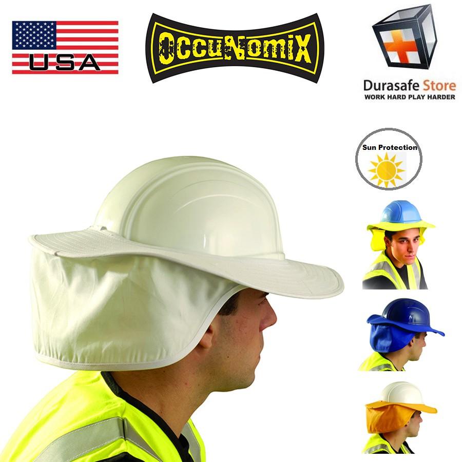 Vành che nắng gắn nón bảo hộ có che sau gáy OCCUNOMIX 898 Hard Hat Cotton Sun Shade with Neck Flap