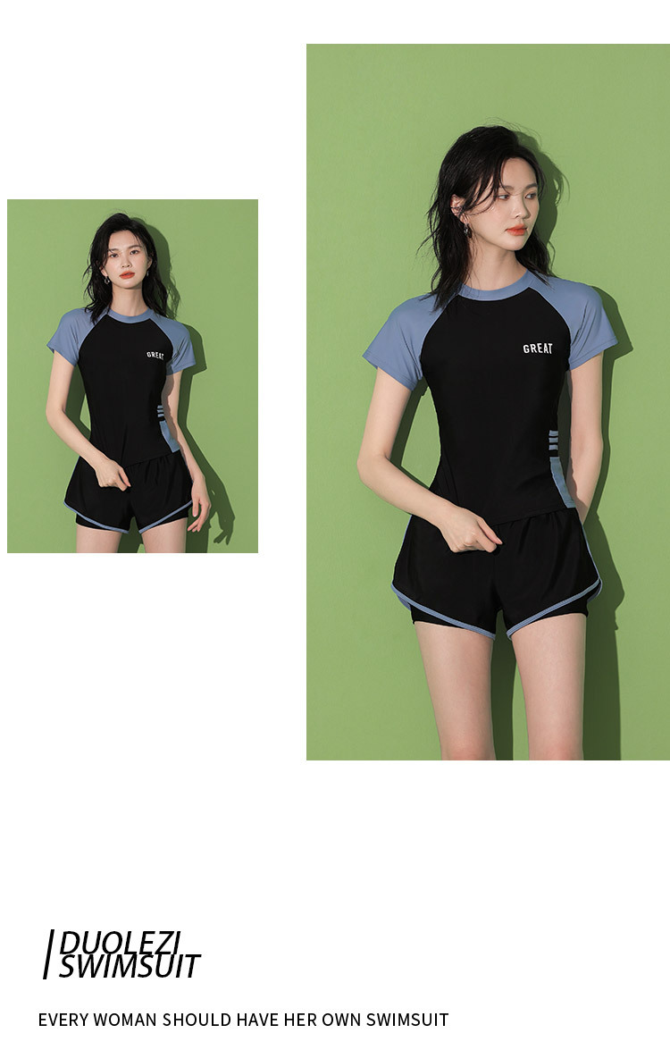 Bộ đồ bơi nữ quần áo cộc thể thao năng động