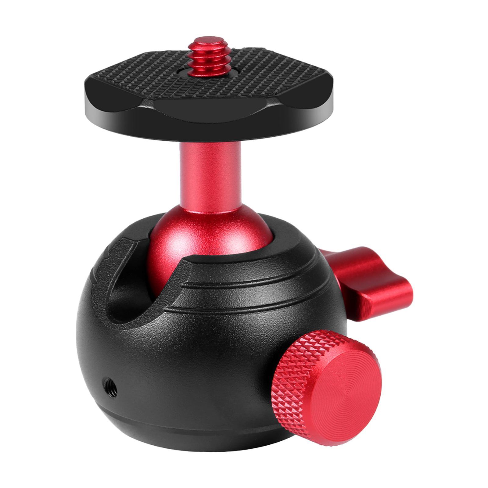360 Degree Rotating Panoramic Tripod Ball Head, 1/4 inch Screw, 1/4 inch to 3/8 inch Screw Hole for DSLR Camera LED Lights
