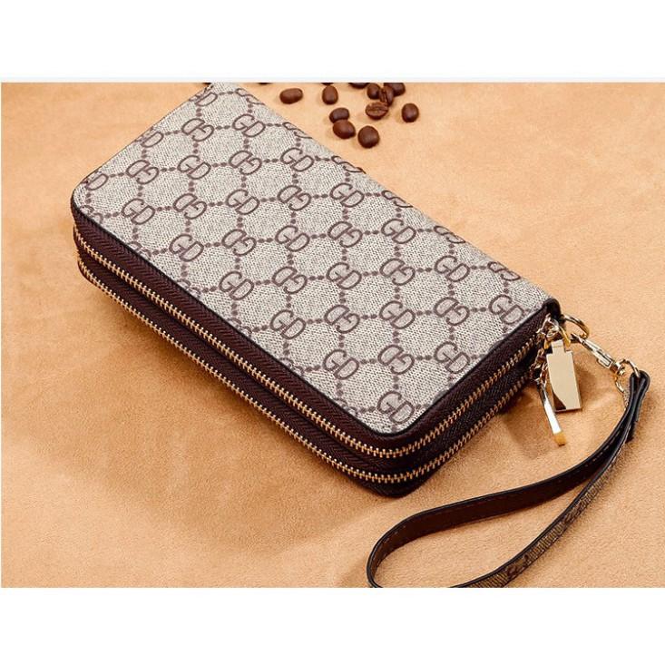 VÍ DA NỮ , BÓP NỮ CẦM TAY 2 KHOÁ GDA89