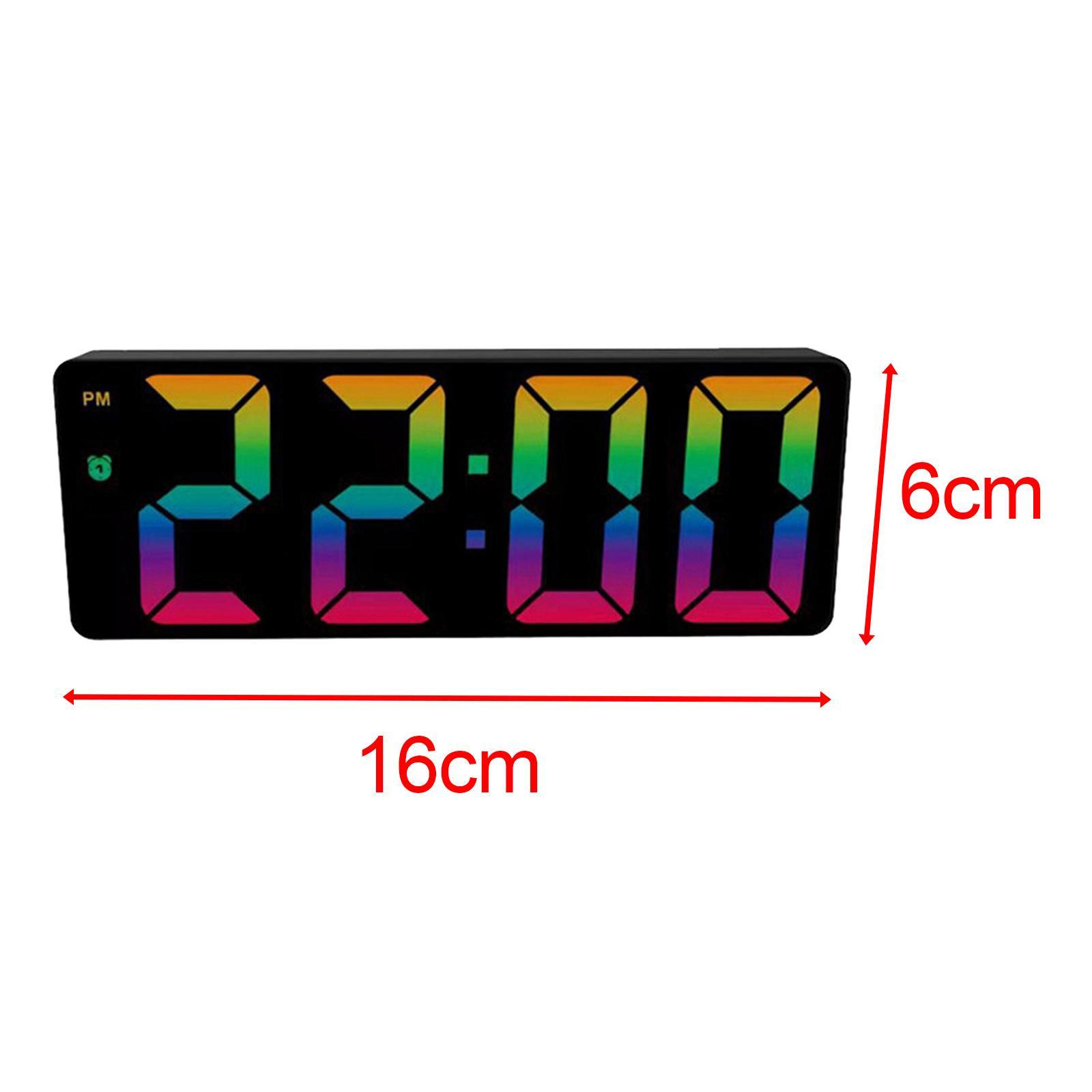 Colorful Large Number Bedside Seniors Dimmer Battery StyleA