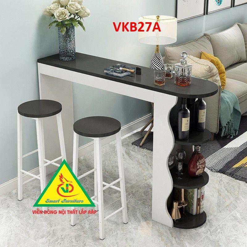 Quầy bar mini kết hợp tủ rượu VKB027A - Nội thất lắp ráp Viendong Adv