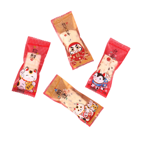 Túi gói kẹo Nougat, Túi đựng bánh cookie, vỏ túi đóng kẹo hạnh phúc size 4*9.5 cm (lễ hội mùa xuân)