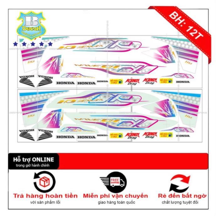 Tem rời dành cho wave a110 2020 trắng