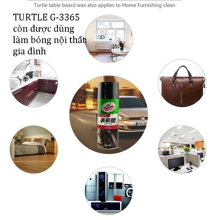 Bình Xịt Đánh Bóng Nội Thất Xe Hơi  Đồ Da Turtle