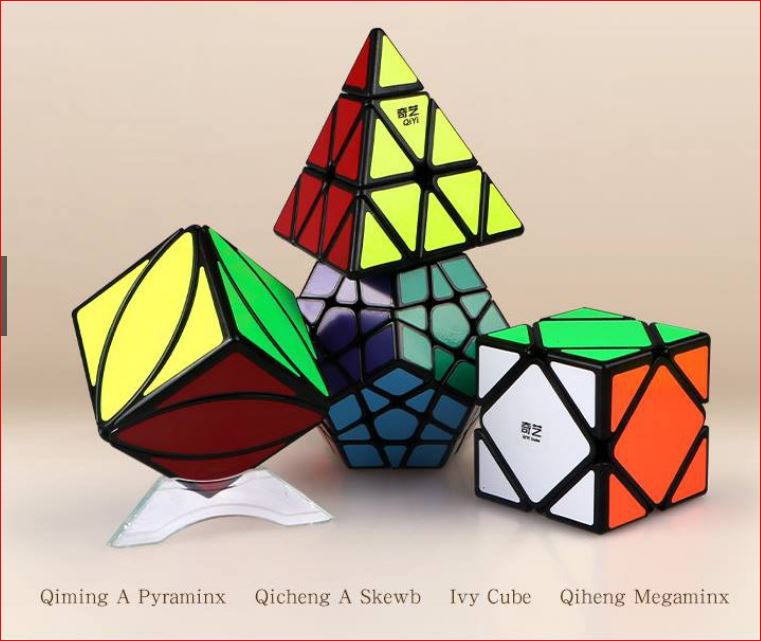 Combo Rubik QiYi Gift Box #3 Black