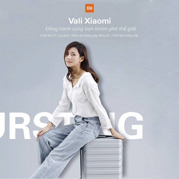  Vali du lịch Xiaomi 90 point 20 inch dual-use / Mi 90 point business travel dual-use suitcase 20 