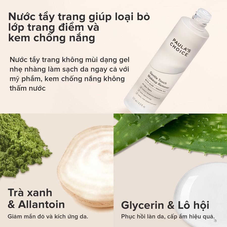 Nước Tẩy Trang Dịu Nhẹ Paula's Choice Gentle Touch Makeup Remover 127ml (Mã 3100)