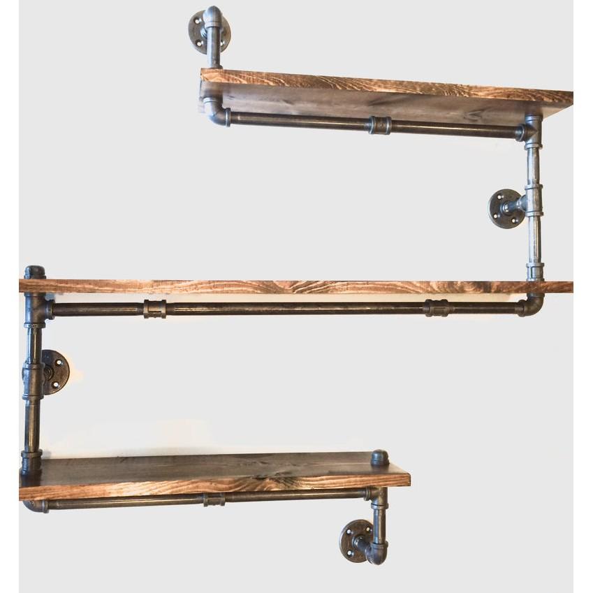 Kệ ống nước phong cách hiện đại, kệ ống nước trang trí 3 tầng decor phòng khách, phòng ngủ nhà đẹp