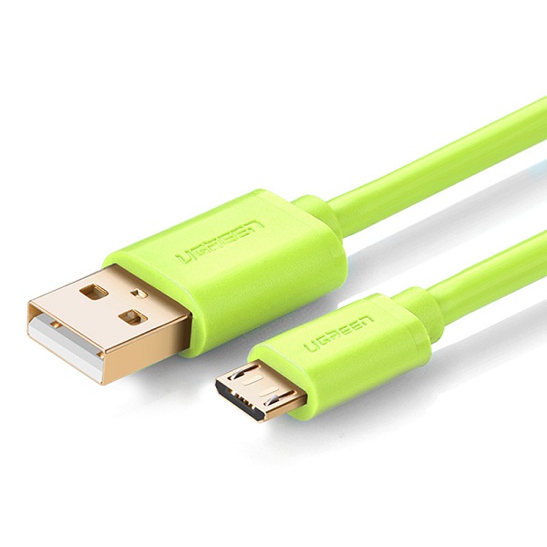 Cáp micro USB Ugreen 1m màu xanh lá - 10876 - hàng chính hãng