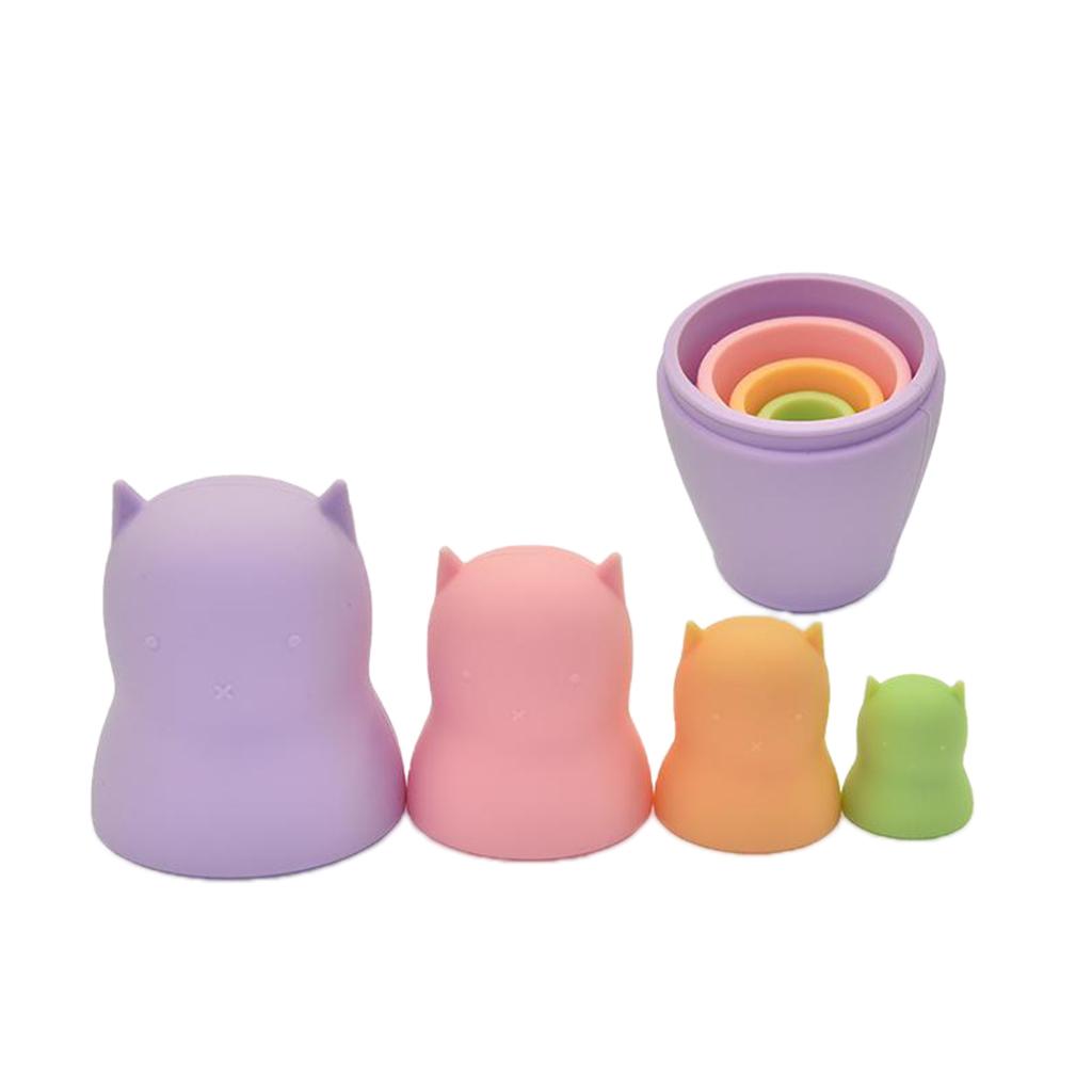 4PCS Stacking Sensory Stacker Building Educational Toys Style A