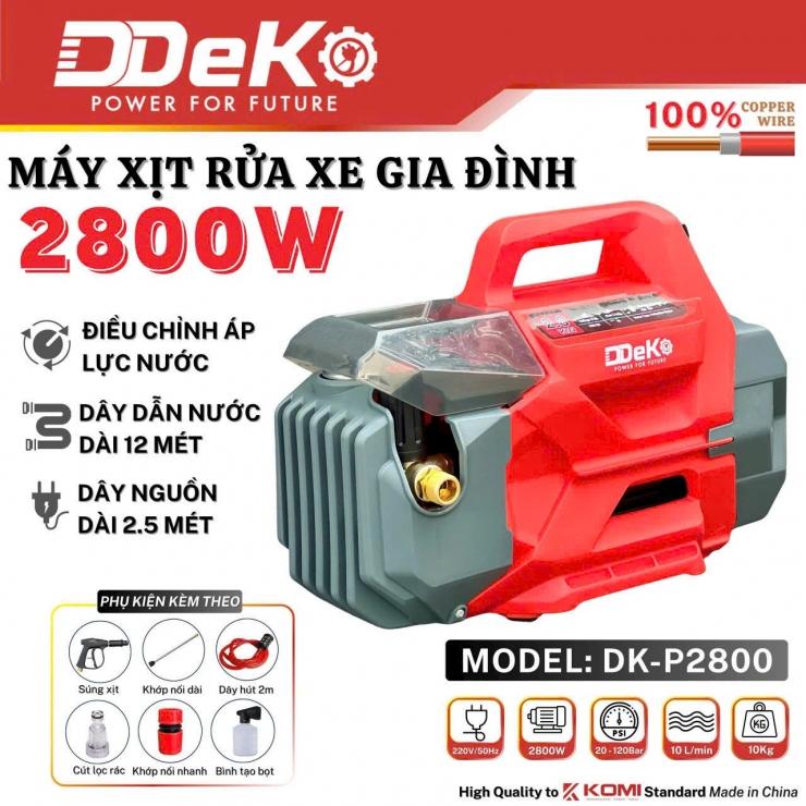 MÁY RỬA XE 2800W CÓ CHỈNH ÁP DK-P2800 DEKO - HÀNG CHÍNH HÃNG
