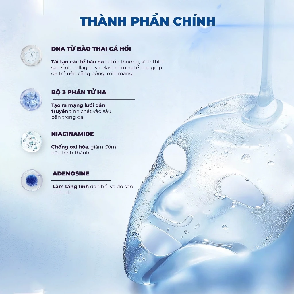 COMBO 10 MẶT NẠ CẤP ẨM ĐA TẦNG, CĂNG BÓNG DA BNBG PDRN HYDRATING SKINBOOSTER MASK 30MLX10
