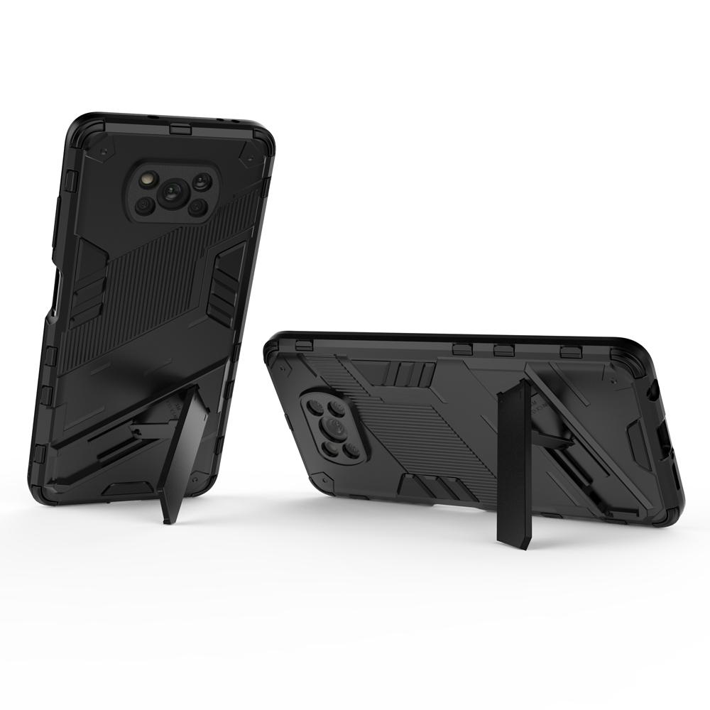 Ốp lưng cho Xiaomi Poco X3 Pro X3 NFC chống sốc Iron Man PUNK cao cấp kèm giá đỡ