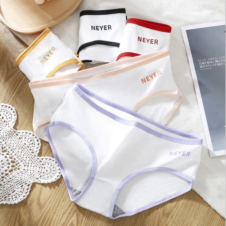 Quần lót nữ cotton viền màu - Kiểu dáng đẹp dễ thấm hút