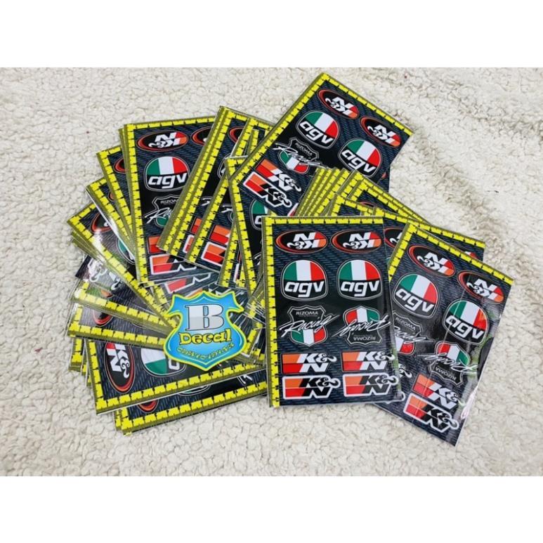 Tem logo Sticker AGV,K&N