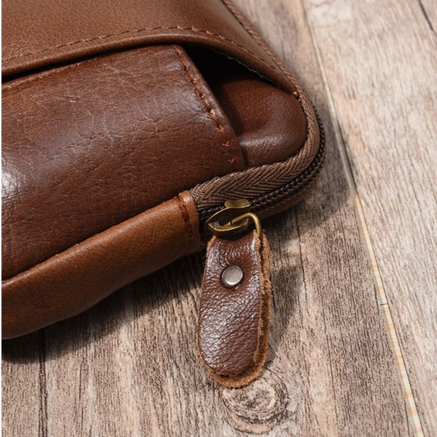 Bao da đeo lưng dành cho Iphone 6 plus/7 plus/8 plus classic dáng nằm classic da bò