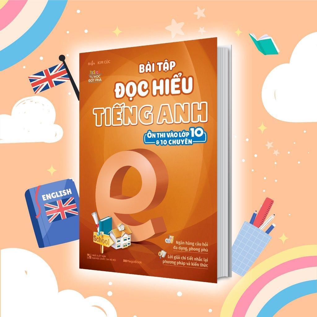 Sách - Bài Tập Tiếng Anh Ôn Thi Vào Lớp 10 Và 10 Chuyên - Combo 8 Cuốn - Megabook